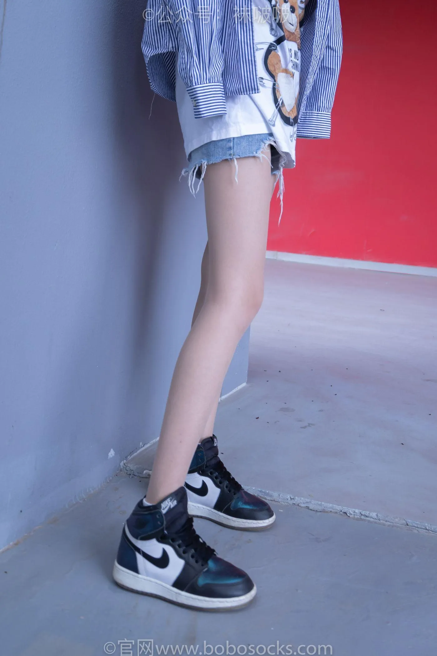 [BoBoSocks袜啵啵]NO.011 稚予-AJ、白色短棉袜、肉丝 [139P]插图7